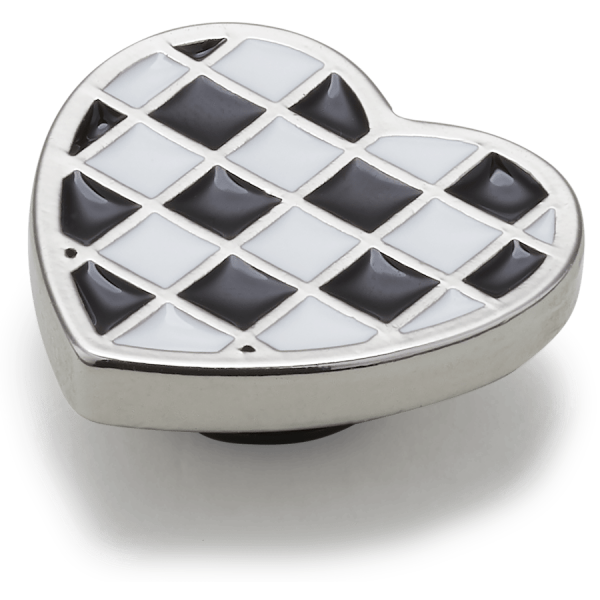 Silver Checkerboard Heart - Image 2