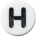 Tiny Friendship Letter H