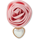 Pink Rose with Pearl Drop