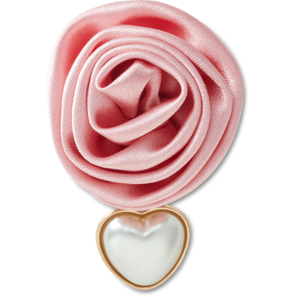 Pink Rose with Pearl Drop