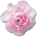 Pink Fabric Flower With Pearl