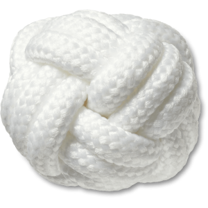 White Knotted Puff