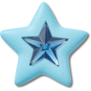 Blue Star With Gem