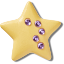 Dreamsicle Sparkly Gem Star
