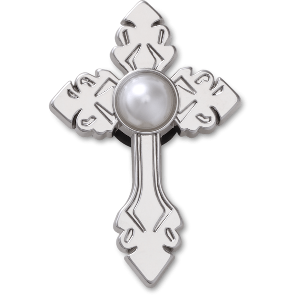 Silver Cross with Pearl