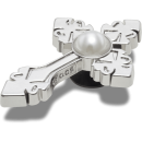 Silver Cross with Pearl