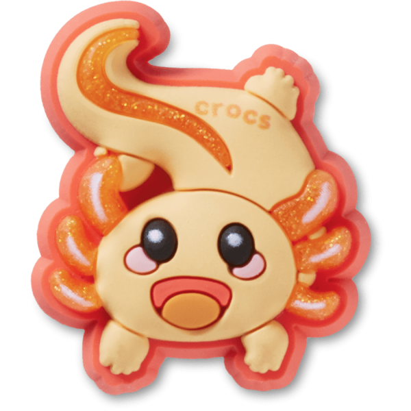 Orange Axolotl Happy Smile