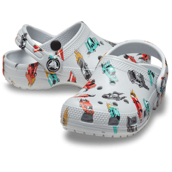 Toddler Classic Race Cars Graphic Clog - Image 2