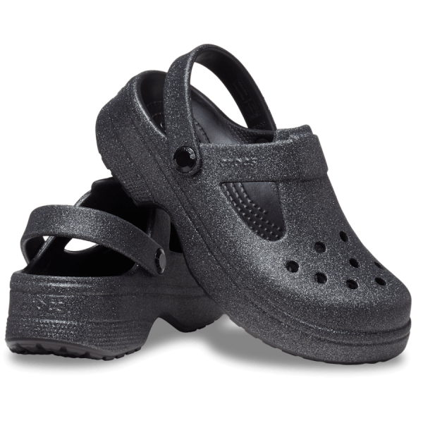 Kids' Classic Mary Jane Glitter Clog - Image 2