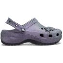 Classic Platform Iridescent Glitter Embellished Clog