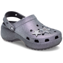 Classic Platform Iridescent Glitter Embellished Clog