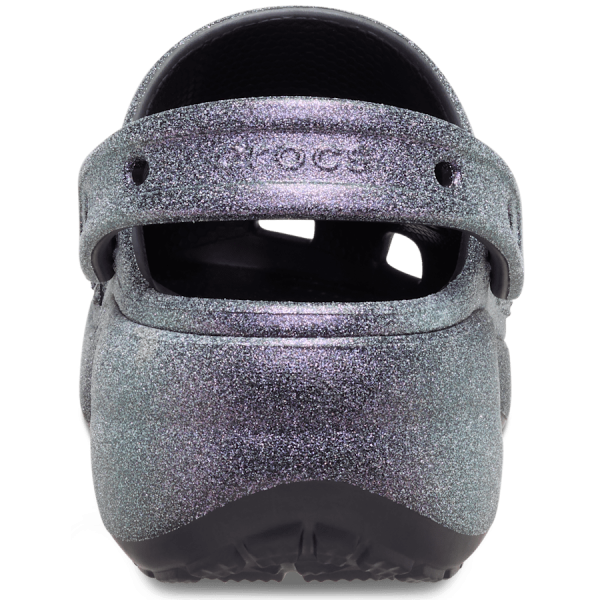Classic Platform Iridescent Glitter Embellished Clog - Image 6
