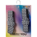 Zigzag Flat Laces 2 Pack Blk/Whi